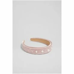 LK Bennett Sadie Pink Satin And Pearl Headband -LK Bennett Shop unnamed file 3252