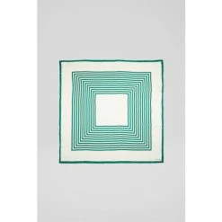 LK Bennett Green Nicole Silk Scarf