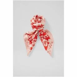 LK Bennett Lyla Red English Rose Print Silk Scarf -LK Bennett Shop unnamed file 3267