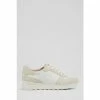 LK Bennett Natural Tatiana Leather And Suede Trainers
