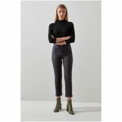 LK Bennett Ella Black Denim Straight Leg Jeans -LK Bennett Shop unnamed file 3317