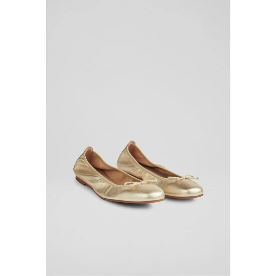 unnamed-file-34.jpg LK Bennett Gold Trilly Leather Ballerina Pumps -LK Bennett Shop unnamed file 34