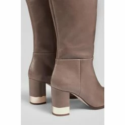 Lk Bennett Natural Irene Taupe Leather Knee-High Boots -LK Bennett Shop unnamed file 349