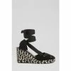 LK Bennett Black Crossover Strap Espadrilles