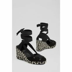 LK Bennett Black Crossover Strap Espadrilles -LK Bennett Shop unnamed file 363