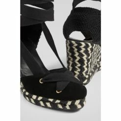 LK Bennett Black Crossover Strap Espadrilles -LK Bennett Shop unnamed file 364