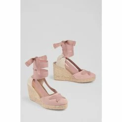 LK Bennett Ophelia Pink Suede Crossover Strap Espadrilles -LK Bennett Shop unnamed file 368