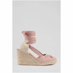 LK Bennett Ophelia Pink Suede Crossover Strap Espadrilles -LK Bennett Shop unnamed file 370