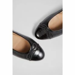 LK Bennett Kara Black Leather And Patent Toe Cap Ballerina Flats -LK Bennett Shop unnamed file 389