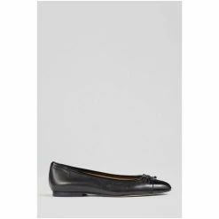 LK Bennett Kara Black Leather And Patent Toe Cap Ballerina Flats -LK Bennett Shop unnamed file 390