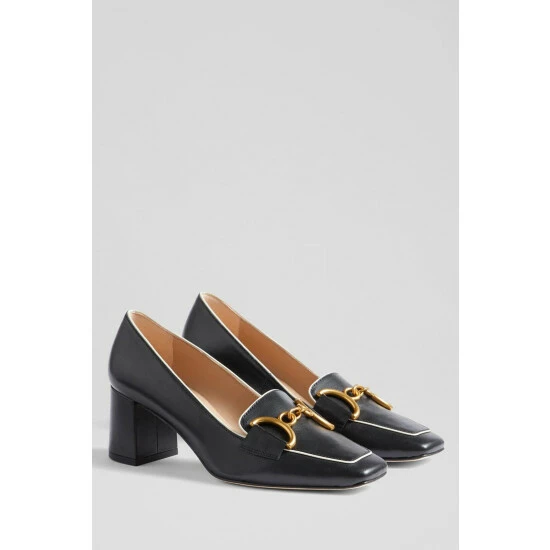 LK Bennett Black Samantha Snaffle Piping Courts 2 LK Bennett Black Samantha Snaffle Piping Courts - Image 2