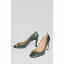 LK Bennett Gianna Sea Green Croc-Effect Leather Snaffle Detail Court Shoes -LK Bennett Shop unnamed file 40