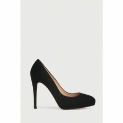 LK Bennett Sledge Suede Platform Black Shoes