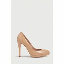 LK Bennett Natural Sledge Patent Platform Courts