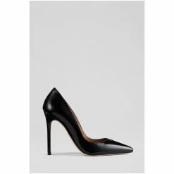 LK Bennett Monroe Black Patent Leather Pointed Toe Court Shoes -LK Bennett Shop unnamed file 47
