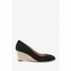 LK Bennett Black Eevi Espadrille Round Toe Pumps