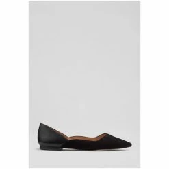 LK Bennett Iris Suede And Leather Sweetheart Flats Natural -LK Bennett Shop unnamed file 497