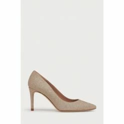 LK Bennett Floret Champagne Fine Glitter Courts