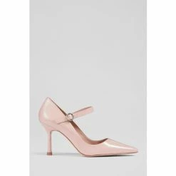 LK Bennett Pink Camille Patent Mary Jane Courts
