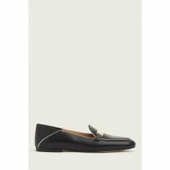 LK Bennett Black Paola Piping Classic Loafers