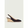 LK Bennett Navy Blue Henny Eevi Slingback Shoes
