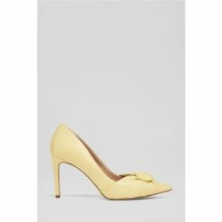 LK Bennett Yellow Mabel Lemon Leather Eternity Ring Courts