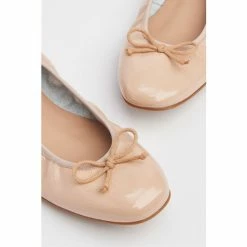 LK Bennett Trilly Brown Crinkled Patent Ballerinas -LK Bennett Shop unnamed file 599