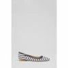 LK Bennett LK. Bennett Andrea Navy And Cream Stripe Fabric Flats