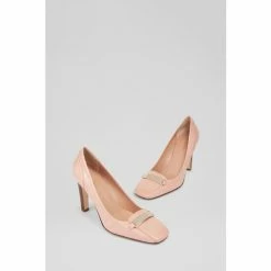 LK Bennett Franziska Pink Croc-Effect Leather Square Toe Courts -LK Bennett Shop unnamed file 624