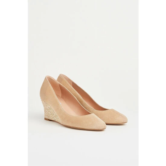 LK Bennett Neutral Eevi Espadrille Round Toe Pumps 2 LK Bennett Neutral Eevi Espadrille Round Toe Pumps - Image 2