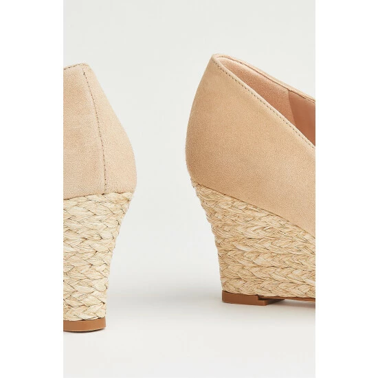 LK Bennett Neutral Eevi Espadrille Round Toe Pumps 4 LK Bennett Neutral Eevi Espadrille Round Toe Pumps - Image 4