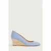 LK Bennett Blue Eevi Espadrille Round Toe Pumps