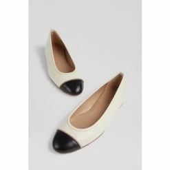 LK Bennett Isabella Cream/Black Toe Cap Pumps -LK Bennett Shop unnamed file 660