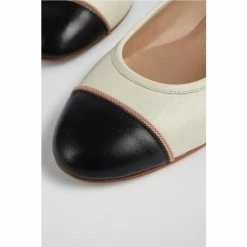 LK Bennett Isabella Cream/Black Toe Cap Pumps -LK Bennett Shop unnamed file 661