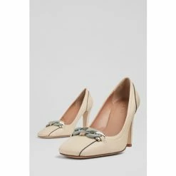 LK Bennett Dana White Leather Square Toe Courts -LK Bennett Shop unnamed file 665