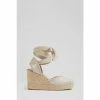 LK Bennett Metallic Gold Sophie Canvas Espadrilles