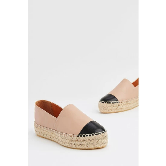 LK Bennett Neutral Talia Flatform Espadrilles 3 LK Bennett Neutral Talia Flatform Espadrilles - Image 3