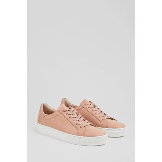 unnamed-file-681.jpg LK Bennett Pink Tulsa Rose Leather Flatform Trainers -LK Bennett Shop unnamed file 681