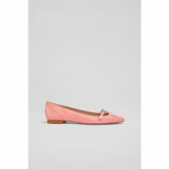 LK Bennett Pink Aurora Patent Leather Flats