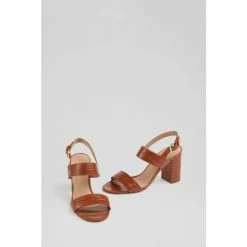 LK Bennett Raya Brown Croc-Effect Leather Sandals -LK Bennett Shop unnamed file 692