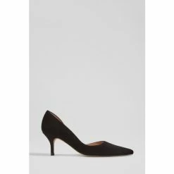 LK Bennett Hazel Black Suede D'Orsay Courts