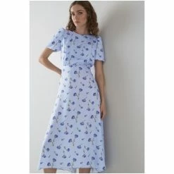 LK Bennett Blue Boyd Cornflower Print Silk Midi Dress -LK Bennett Shop unnamed file 724