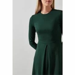 LK Bennett Forest Green Maria Fit And Flare Ecovero™ Dress -LK Bennett Shop unnamed file 738