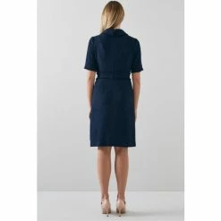 LK Bennett Navy Blue Morten Tweed Shift Dress -LK Bennett Shop unnamed file 759