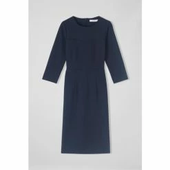LK Bennett Elia Blue Jersey Shift Dress -LK Bennett Shop unnamed file 777