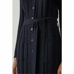 LK Bennett Navy Blue Ali Wool Cotton Ribbed Knit Dress -LK Bennett Shop unnamed file 792