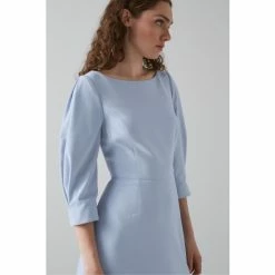 LK Bennett Blue Lemoni Crepe Fit And Flare Dress -LK Bennett Shop unnamed file 798