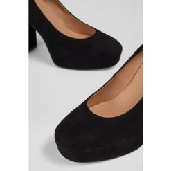 LK Bennett Black Lulu Suede Platform Heels -LK Bennett Shop unnamed file 8