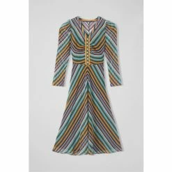 LK Bennett Odelia Yellow Chevron Stripe Silk Dress -LK Bennett Shop unnamed file 843