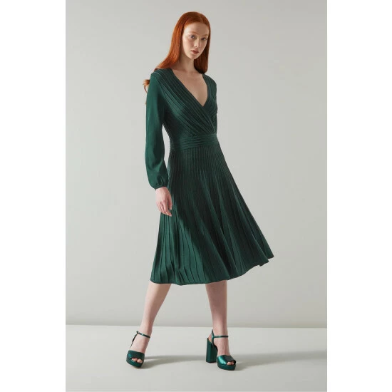 unnamed-file-860.jpg LK Bennett Green Merida Metallised Fibre Rib Knit Wrap Dress -LK Bennett Shop unnamed file 860